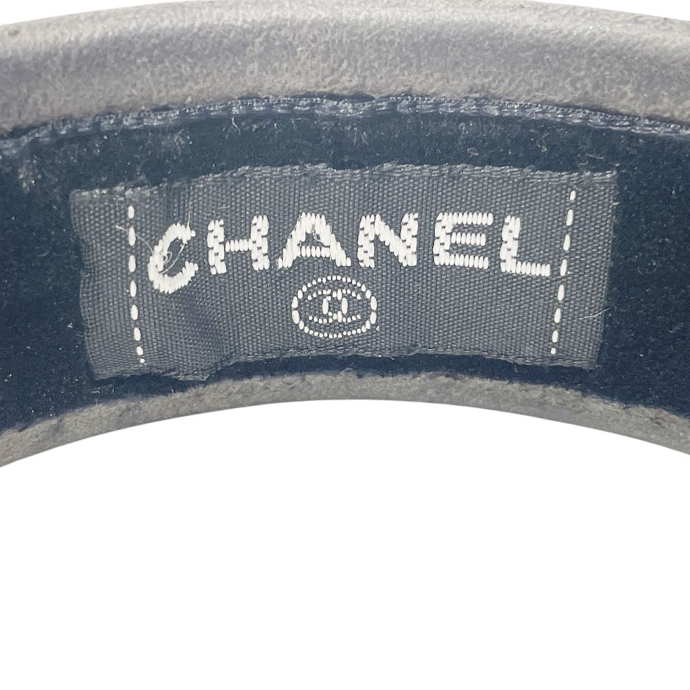 CHANEL(シャネル) ココマーク ヴィンテージ 幅広 ヴィンテージ カチューシャ レザー レディース【中古B】20241219