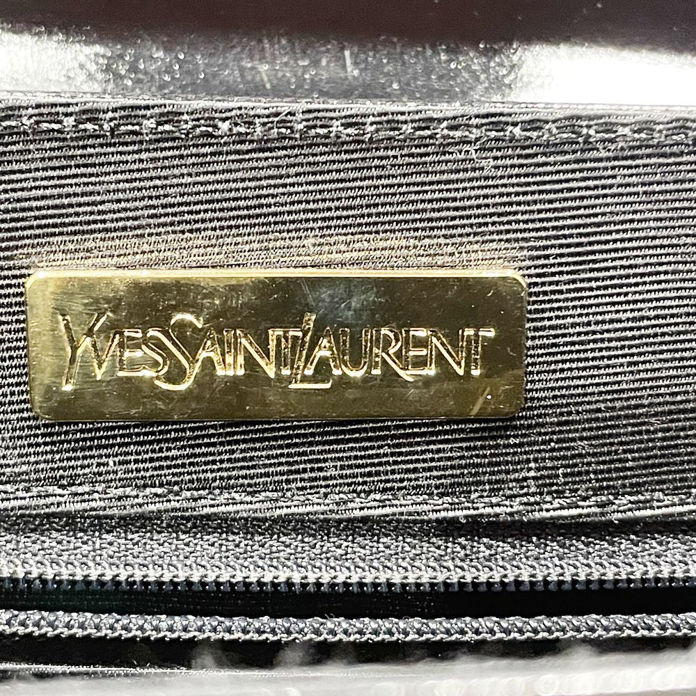 YVES SAINT LAURENT(イヴ・サンローラン) トップハンドル 台形型 ヴィンテージ ハンドバッグ レザー レディース【中古AB】20241221