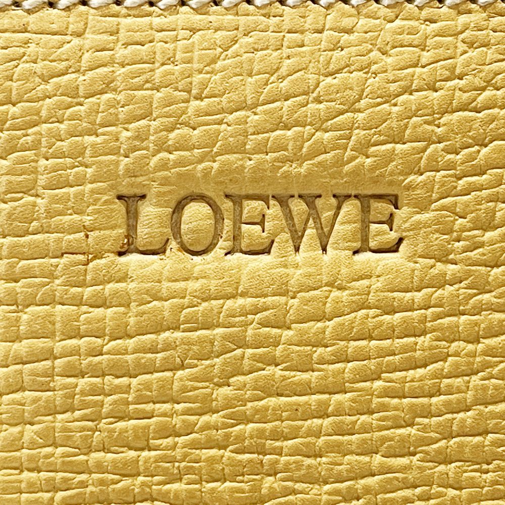 LOEWE(ロエベ) ロゴ 型押し ヴィンテージ トート ショルダーバッグ レザー レディース【中古B】20241221