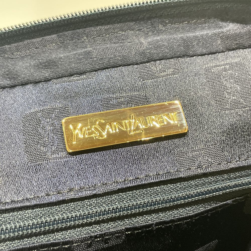 YVES SAINT LAURENT(イヴ・サンローラン) Yライン キルティング G金具 ヴィンテージ ハンドバッグ レザー レディース【中古AB】20241224