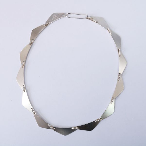 Georg Jensen PEAK Triangle 13 Link Necklace Silver 925 Unisex [Used B] 20221004