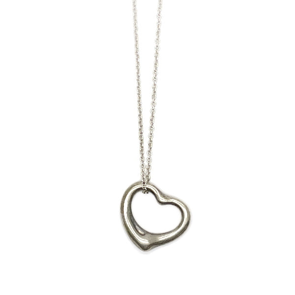 TIFFANY&amp;Co. Open Heart Medium Necklace Silver 925 Women's 20230513