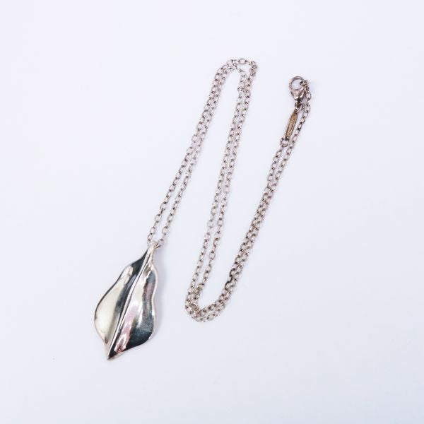 TIFFANY&amp;Co. Leaf Motif Necklace Silver 925 Women's [Used B] 20221017