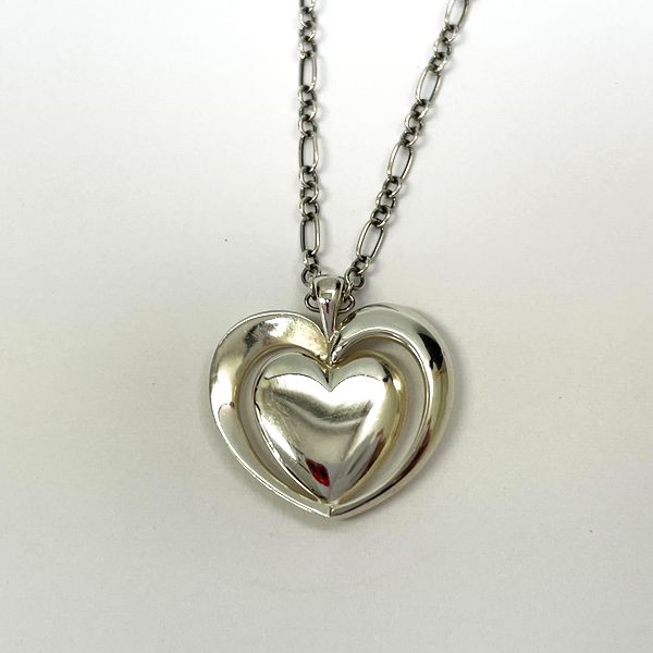 Georg Jensen Artist Heart Pendant 2013 Necklace Silver 925 Men's [Used B] 20230201