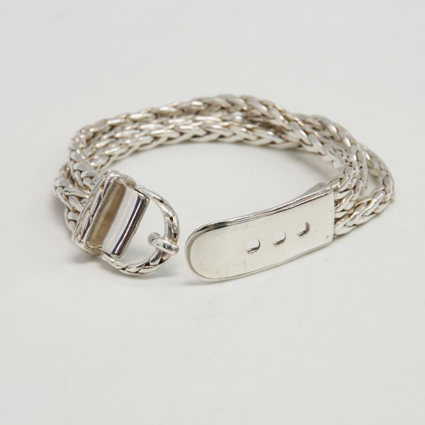HERMES (Rare) Diane Vintage Bracelet Silver 925 Unisex [Used B] 20221005