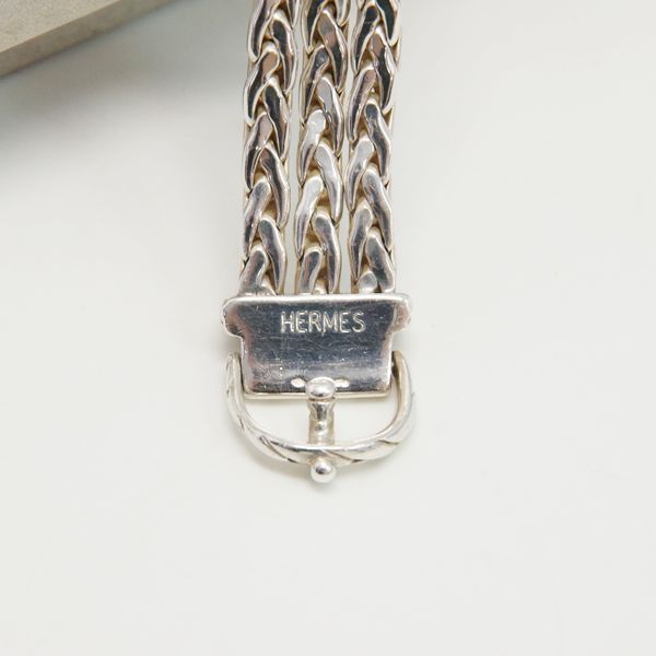 HERMES (Rare) Diane Vintage Bracelet Silver 925 Unisex [Used B] 20221005