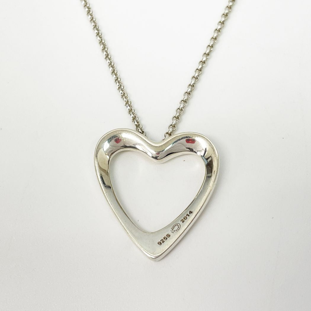 Georg Jensen Heart Motif 2014 Heritage Necklace Silver 925 Women's [Used AB] 20230210
