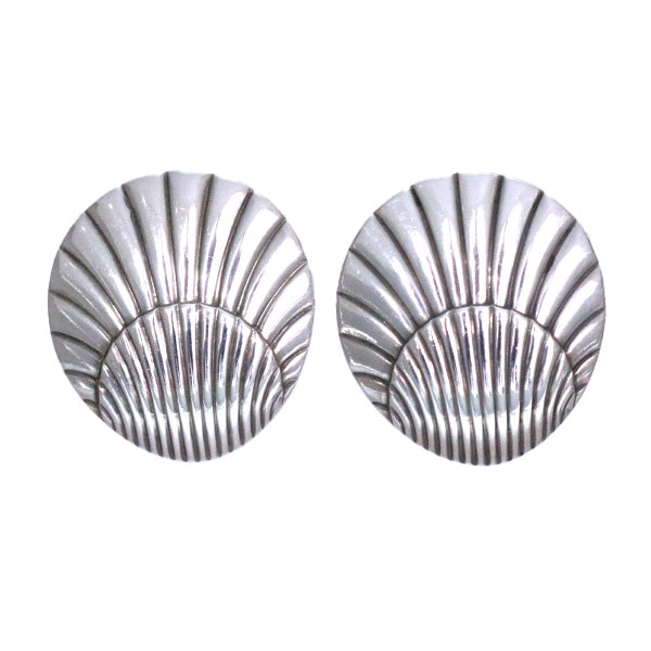 Georg Jensen Vintage Shell Motif Earrings Silver 925 Women's [Used B] 20221027