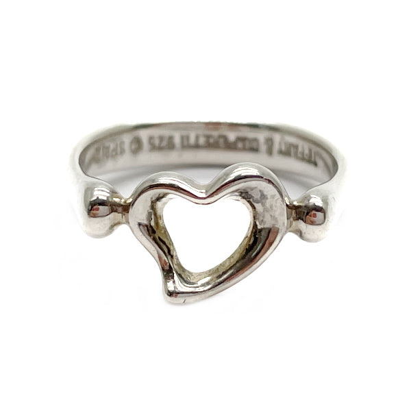TIFFANY&amp;Co. Elsa Peretti Mini Open Heart No. 8 Ring Silver 925 Women's [Used B] 20230501