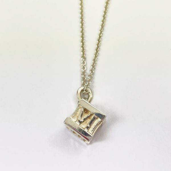 TIFFANY&amp;Co. Atlas Cube Necklace Silver 925 Women's [Used AB] 20230220
