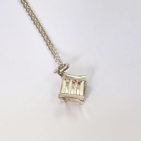 TIFFANY&amp;Co. Atlas Cube Necklace Silver 925 Women's [Used AB] 20230220