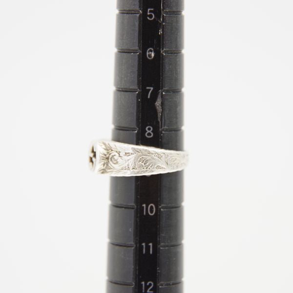 GUCCI Interlocking G Arabesque Size 8.5 Ring Silver 925 Women's [Used B] 20230112