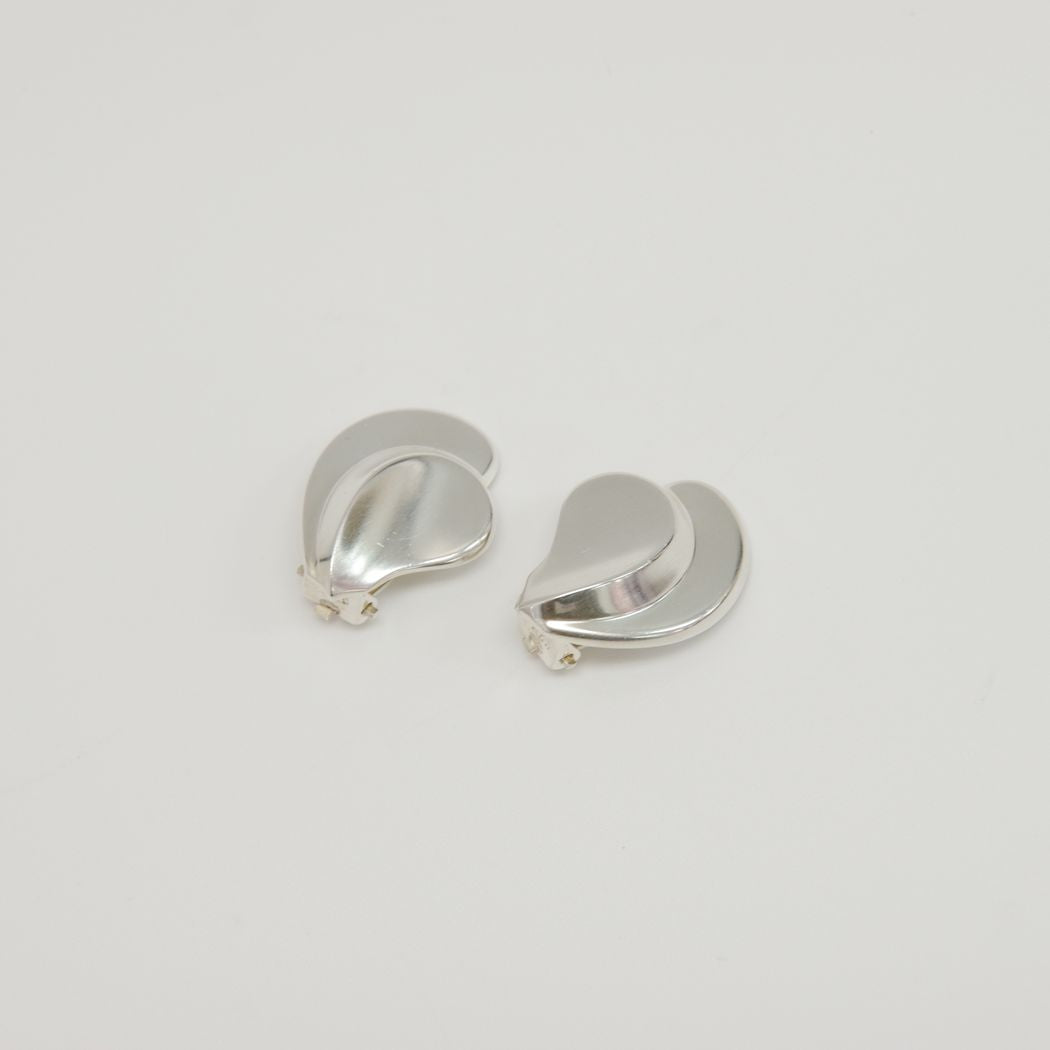 Georg Jensen Semi Vintage Clip Earrings Silver 925 Women's [Used B] 20221202