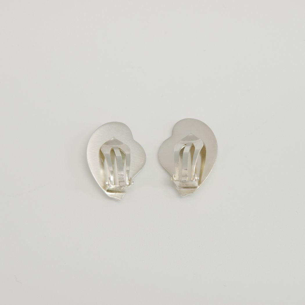 Georg Jensen Semi Vintage Clip Earrings Silver 925 Women's [Used B] 20221202