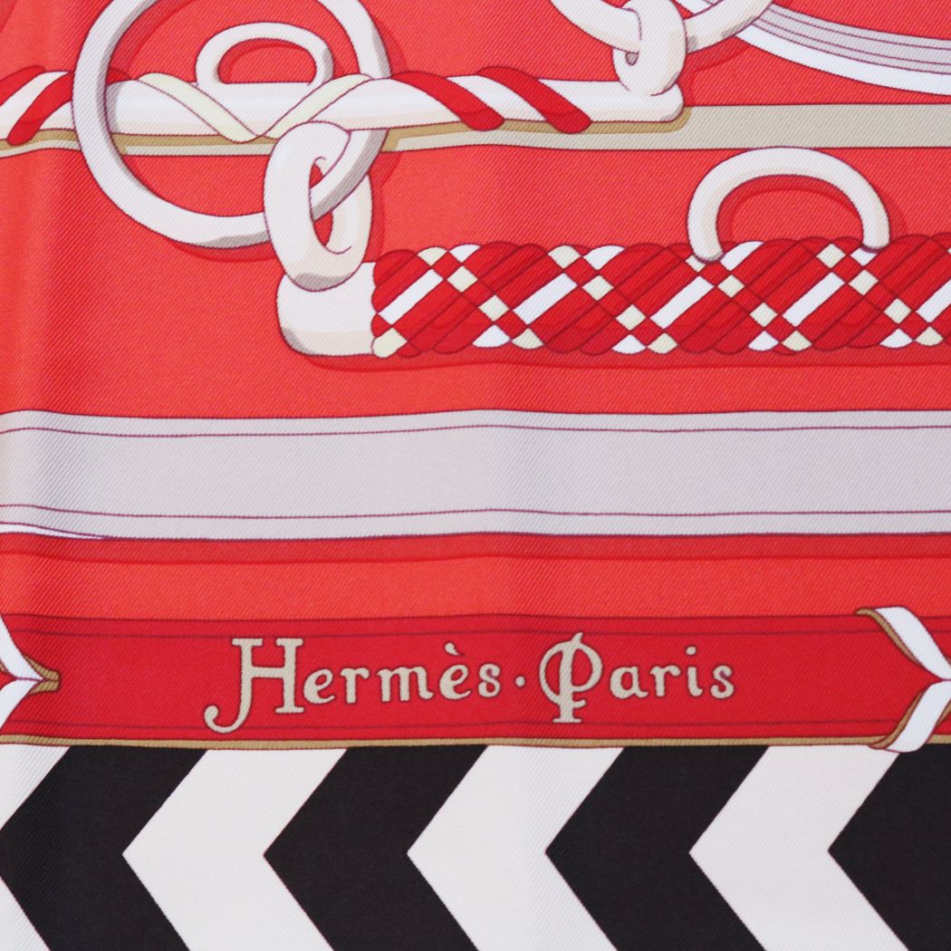 HERMES Carre 90 PANOPLIE EQUESTRE Horse Riding Equipment Set 2018AW Scarf Silk Women's [Used AB] 20221215