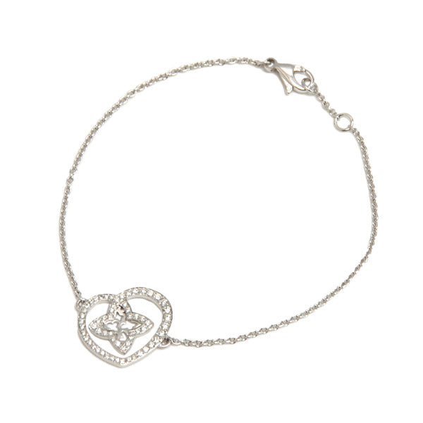 LOUIS VUITTON Bracelet Coeur Diamond Bracelet K18 White Gold Women's [Used AB] 20221205
