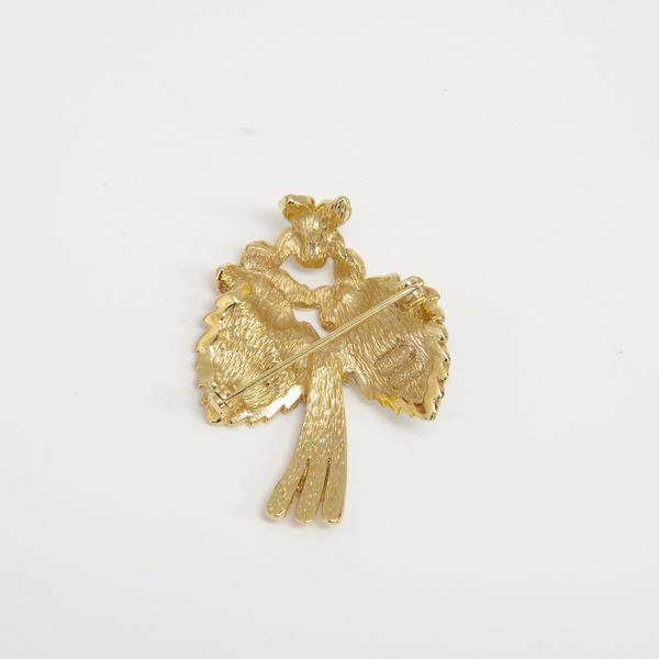 CHRISTIAN DIOR Necklace Flower motif Diamond K18 Yellow Gold