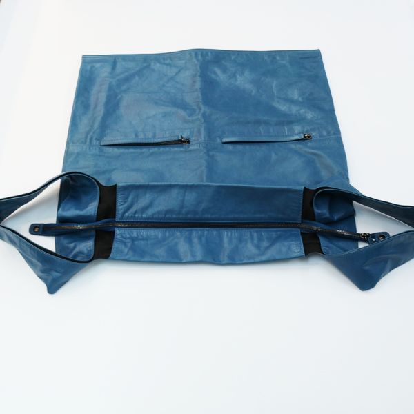 JIL SANDER Semi-vintage multi-pocket shopper bag handbag leather unisex [Used B] 20231103