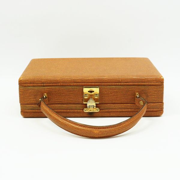 FENDI Rare Square Trunk Vanity 2WAY Vintage Handbag Leather Women's [Used B] 20231102