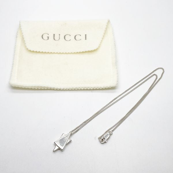 GUCCI Star of David Necklace Silver 925 Unisex [Used B] 20230412