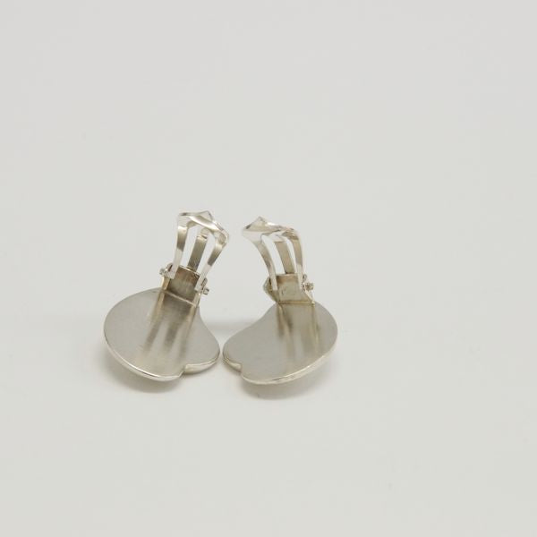 Georg Jensen 92 Semi Vintage Clip Earrings Silver 925 Women's [Used AB] 20230119