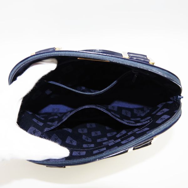 YVES SAINT LAURENT (Yves Saint Laurent) with logo charm G hardware vintage handbag leather ladies [Used AB] 20221223