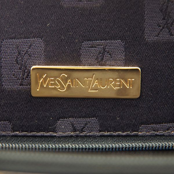 YVES SAINT LAURENT (Yves Saint Laurent) with logo charm G hardware vintage handbag leather ladies [Used AB] 20221223