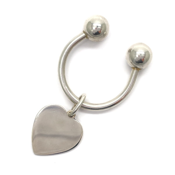 TIFFANY&amp;Co. Return to Heart Tag Keyring Keychain Silver 925 Unisex [Used B] 20230403