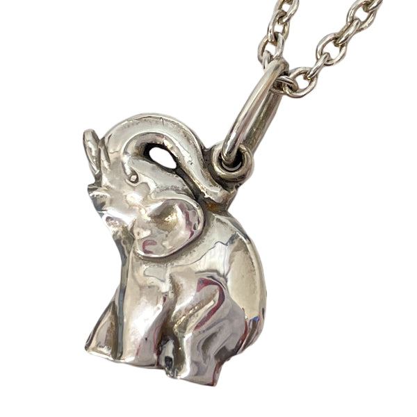 Georg Jensen Elephant Motif Elephant Anchor Chain Necklace 925 Silver Unisex [Used B] 20230210