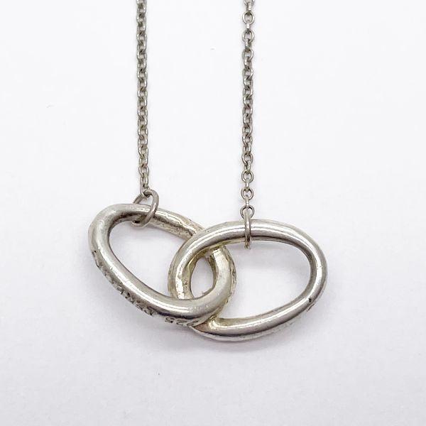 TIFFANY&amp;Co. Elsa Peretti Double Loop Necklace Silver 925 Women's [Used B] 20230412