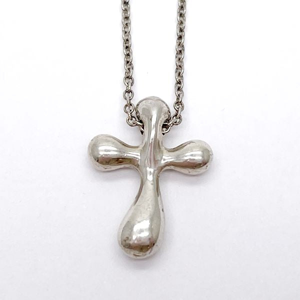 TIFFANY&amp;Co. Elsa Peretti Cross Motif Necklace Silver 925 Women's [Used B] 20230508