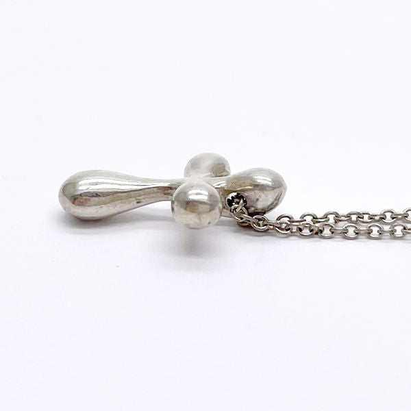 TIFFANY&amp;Co. Elsa Peretti Cross Motif Necklace Silver 925 Women's [Used B] 20230508