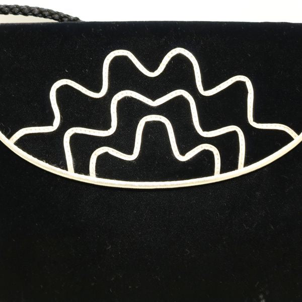 GIVENCHY Rare Square String Vintage Shoulder Bag Velvet Women's [Used A] 20230126