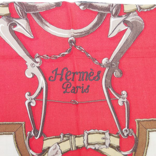 HERMES Caregien Carre 140 L'INSTRUCTION DU ROY Imperial Studies Large Stole Cashmere/Silk Women's [Used B] 20230119