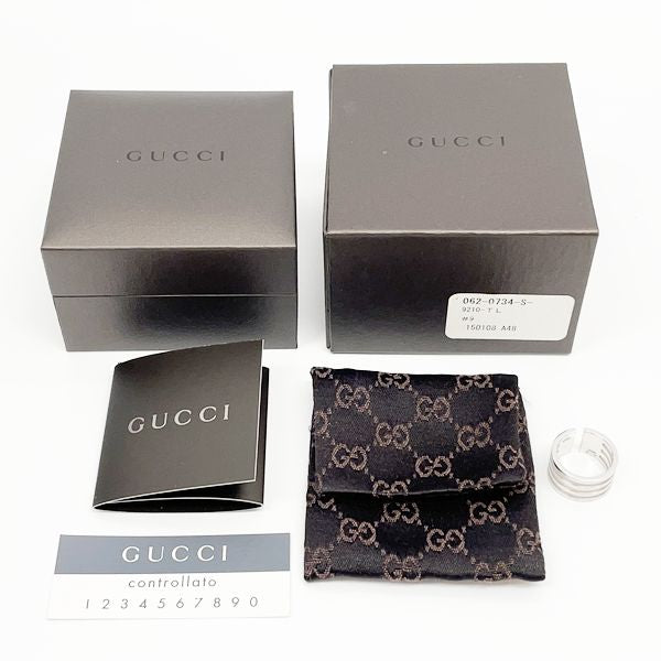 GUCCI 4-row No. 9 Ring Silver 925 Women's [Used B] 20230412