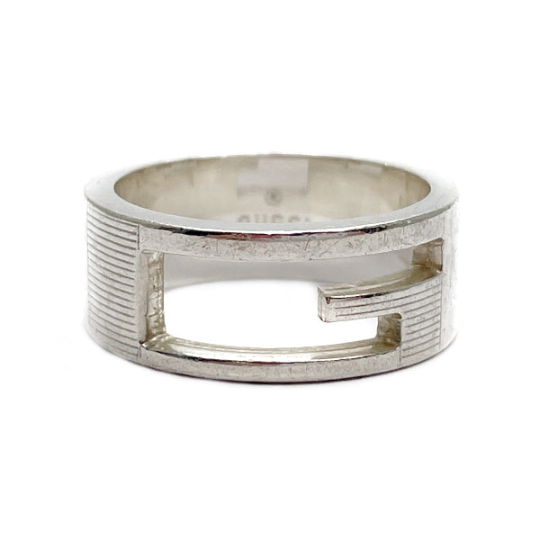 GUCCI G Logo Silver 925 Men's Ring No. 13 [Used B/Standard] 20393071