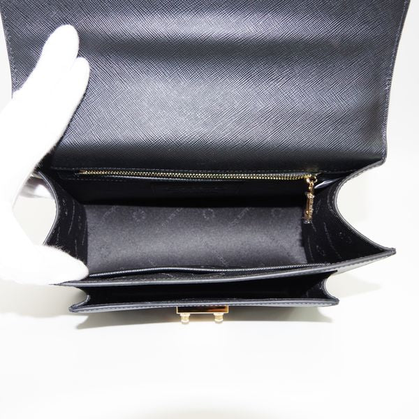 COCOCELUX GOLD 2WAY Logo Shoulder Handbag Leather Women's [Used A] 20231210