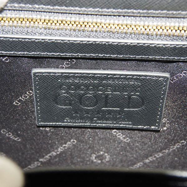 COCOCELUX GOLD(ココセリュックスゴールド) 2WAY ロゴショルダー ハンドバッグ レザー レディース【中古A】20231210