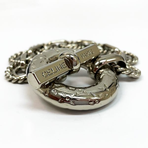 CELINE Vintage Twist Bracelet Metal Unisex [Used B] 20230201