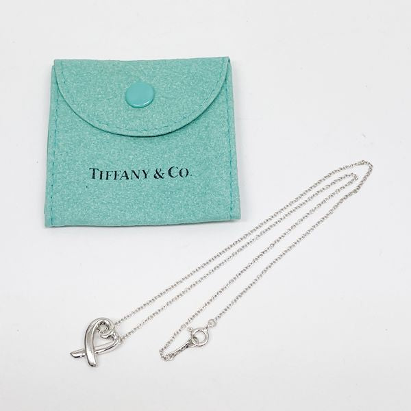TIFFANY&amp;Co. (Tiffany) Loving Heart Necklace Silver 925 Women's [Used B] 20230508