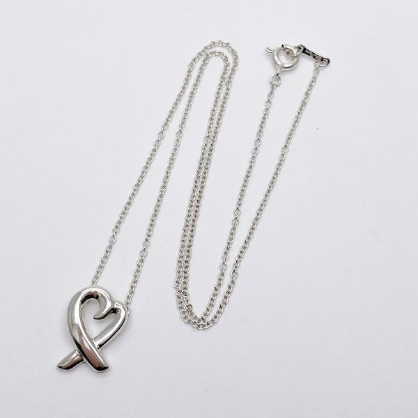 TIFFANY&amp;Co. (Tiffany) Loving Heart Necklace Silver 925 Women's [Used B] 20230508
