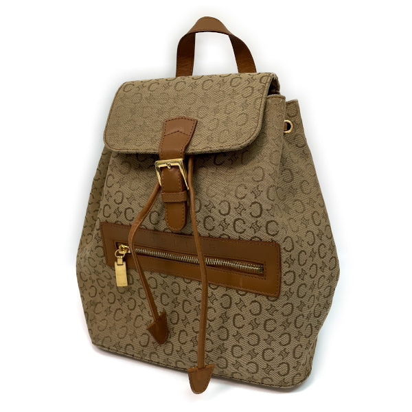 CELINE C Macadam Old Vintage Backpack/Daypack Canvas/Leather Women's [Used B] 20230307