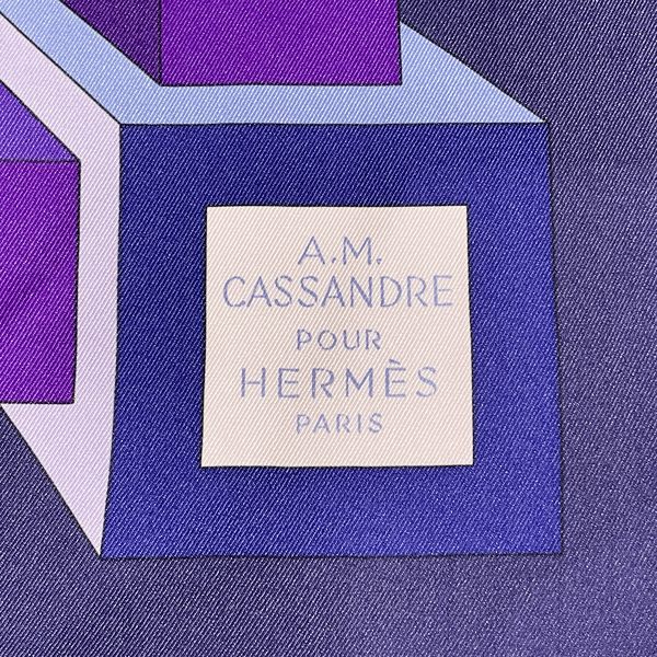 HERMES Carre 70 AMCASSANDRE Ardoff Mouron Cassandre Scarf Silk Women's 20230831
