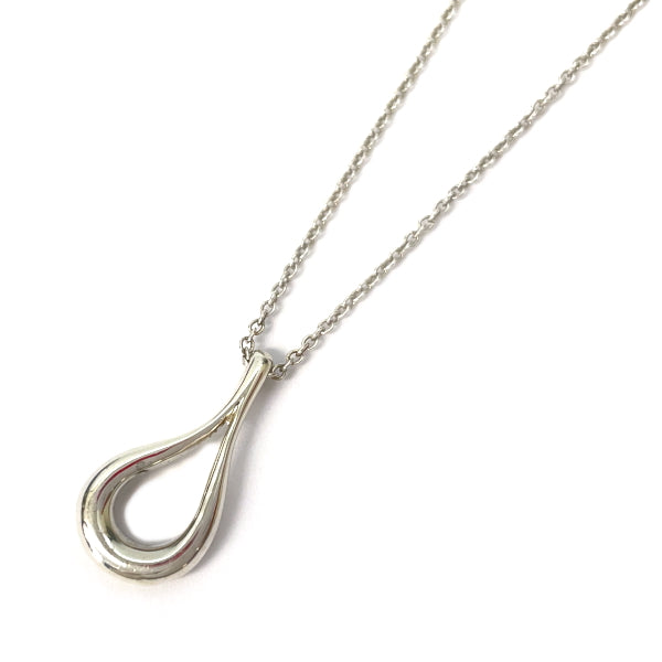 TIFFANY&amp;Co. Elsa Peretti Open Teardrop Necklace 925 Silver Women's [Used B] 20230222
