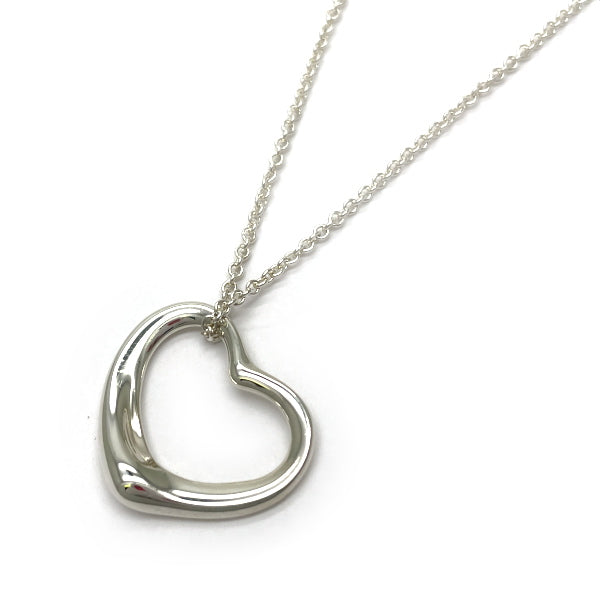 TIFFANY&amp;Co. Open Heart 22mm Necklace Silver 925 Women's [Used B] 20230320