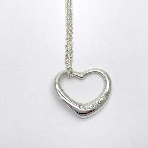 TIFFANY&amp;Co. Open Heart 22mm Necklace Silver 925 Women's [Used B] 20230320