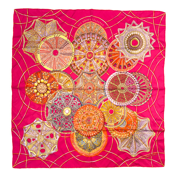 HERMES Carre 90 LES DOMES CELESTES Heaven's Dome Scarf Silk Women's [Used AB] 20230404