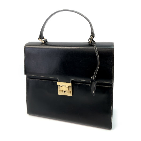 GUCCI Rare Ladylock Square 000.0857.001364 Vintage Handbag Leather Ladies [Used B] 20231102