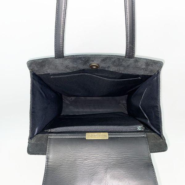 YVES SAINT LAURENT Leather Stitch Tote Bag Vintage Shoulder Bag Suede/Leather Women's [Used AB] 20230227