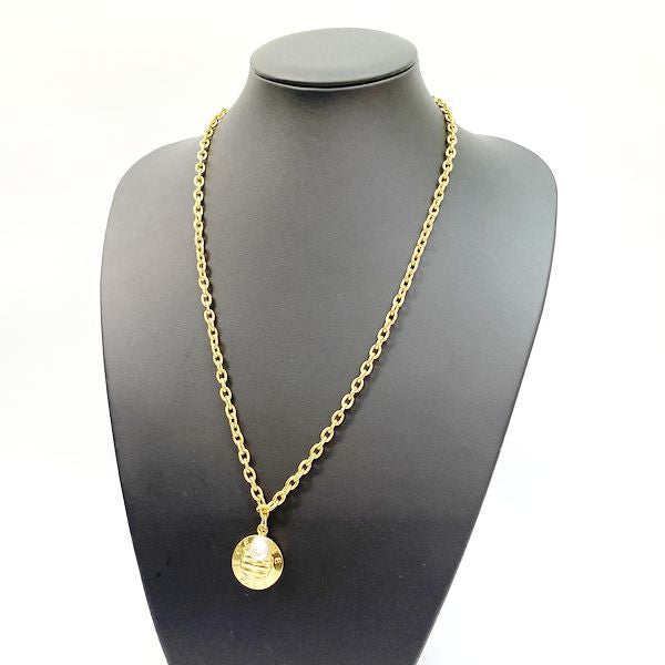 CELINE Vintage Fake Pearl Necklace GP Women's [Used AB] 20230324